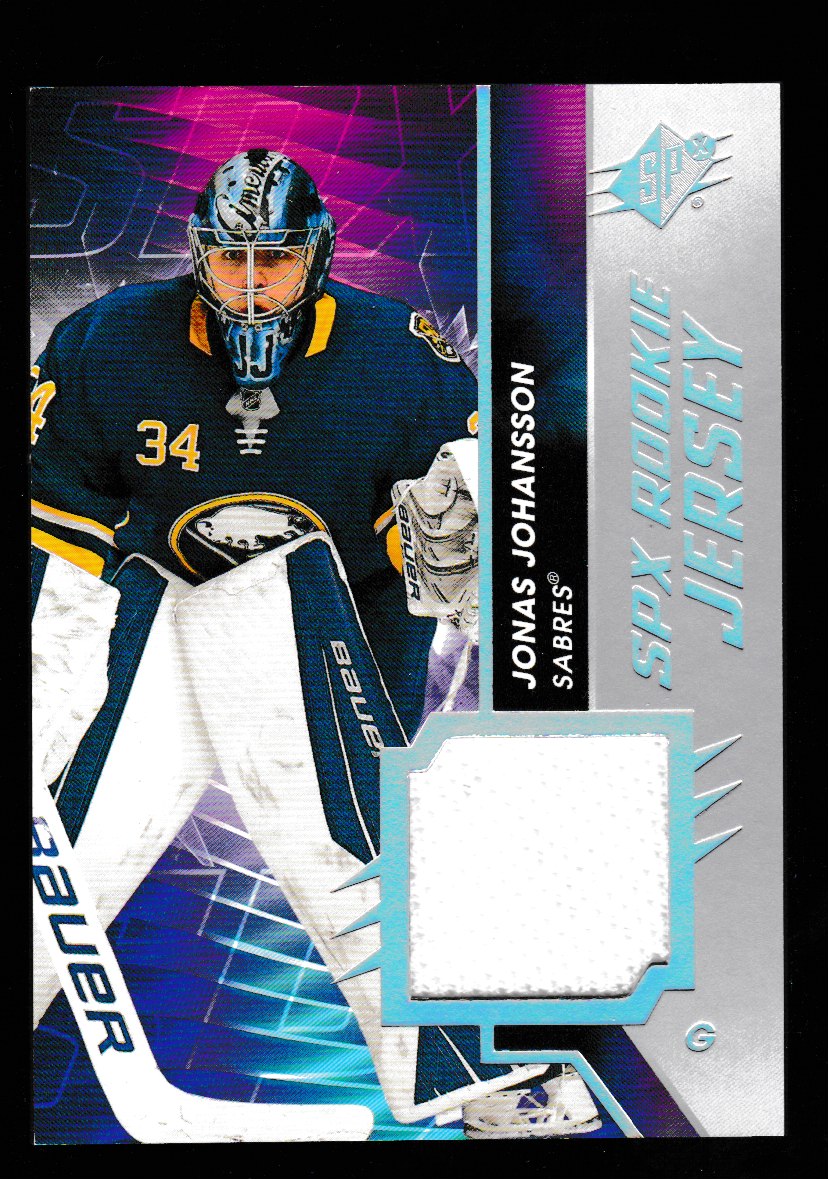 (image for) 2020-21 SPx Rookie Jerseys #RJJJ Jonas Johansson RC YEAR